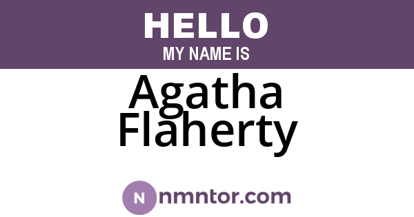 Agatha Flaherty