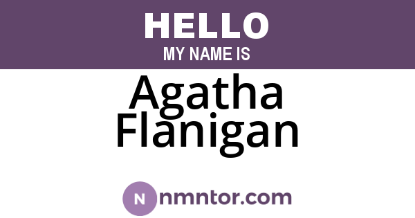 Agatha Flanigan