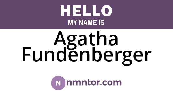 Agatha Fundenberger