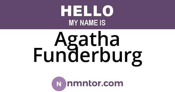 Agatha Funderburg