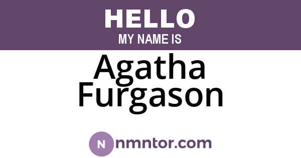 Agatha Furgason