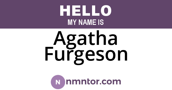 Agatha Furgeson