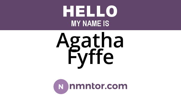 Agatha Fyffe
