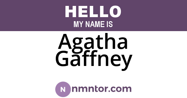 Agatha Gaffney