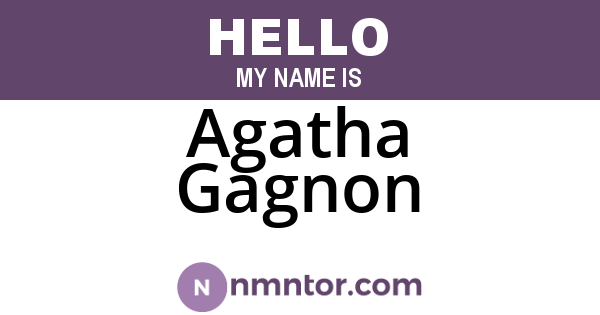 Agatha Gagnon