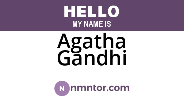 Agatha Gandhi