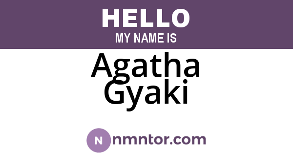Agatha Gyaki