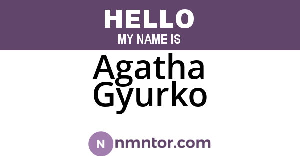 Agatha Gyurko