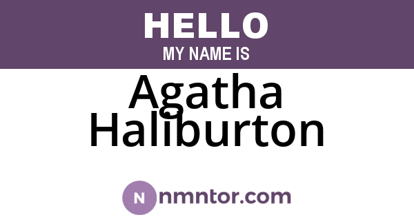 Agatha Haliburton