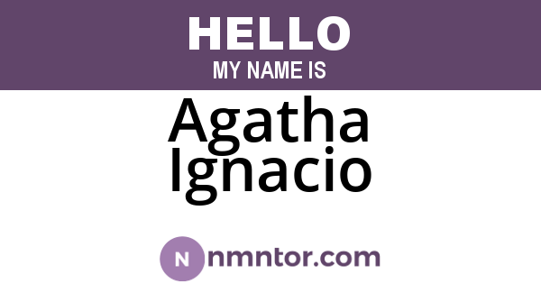Agatha Ignacio