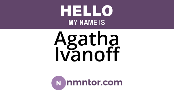 Agatha Ivanoff