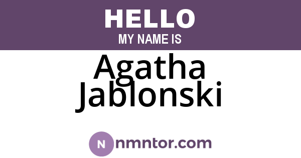 Agatha Jablonski