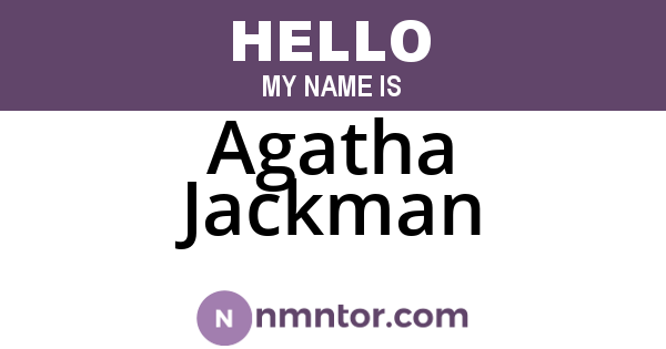 Agatha Jackman