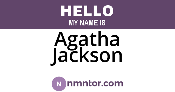 Agatha Jackson