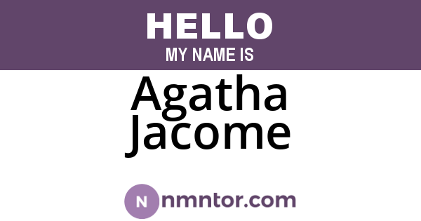 Agatha Jacome