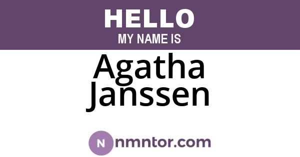Agatha Janssen