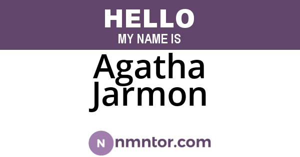 Agatha Jarmon