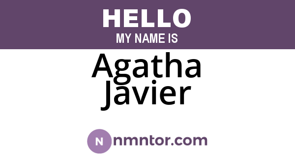 Agatha Javier