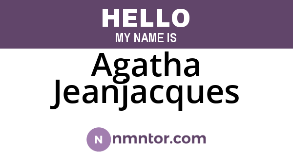Agatha Jeanjacques