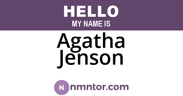 Agatha Jenson
