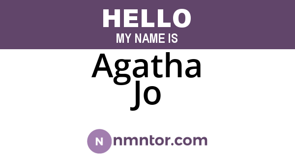 Agatha Jo