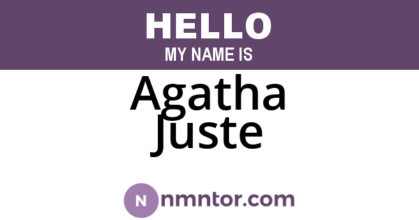 Agatha Juste