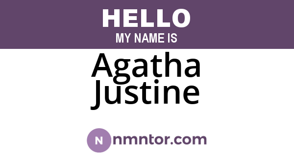 Agatha Justine