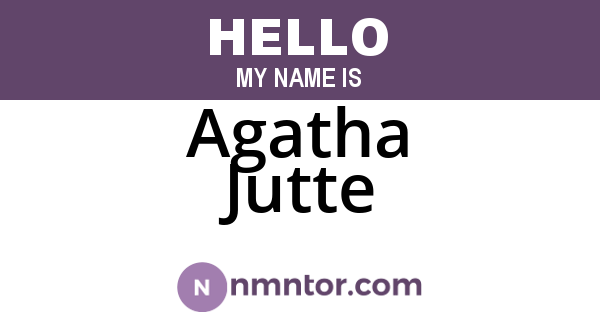 Agatha Jutte
