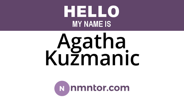 Agatha Kuzmanic