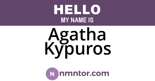Agatha Kypuros