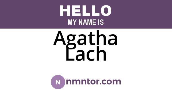Agatha Lach