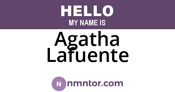 Agatha Lafuente