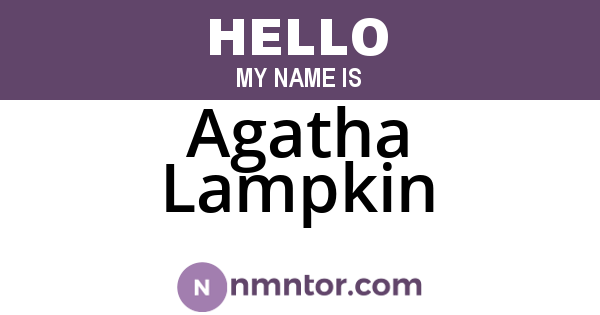 Agatha Lampkin