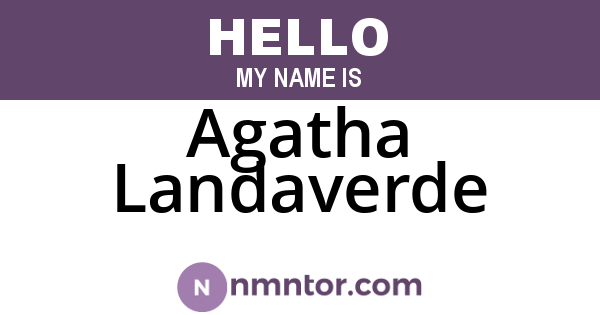 Agatha Landaverde