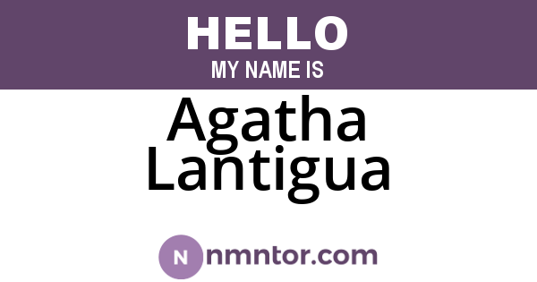 Agatha Lantigua