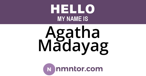 Agatha Madayag