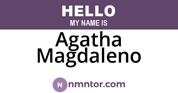 Agatha Magdaleno