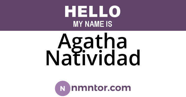 Agatha Natividad