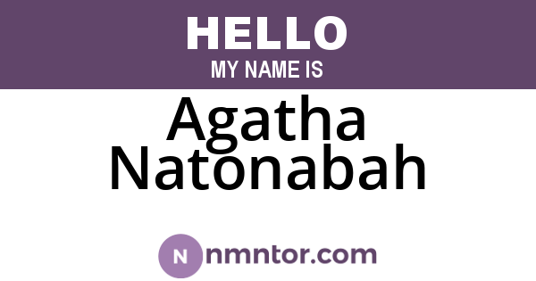 Agatha Natonabah