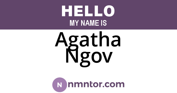 Agatha Ngov