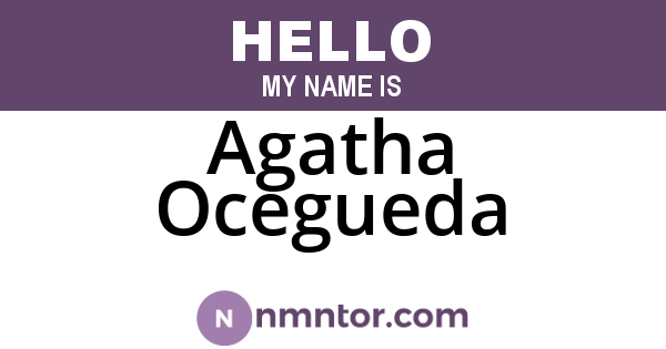 Agatha Ocegueda