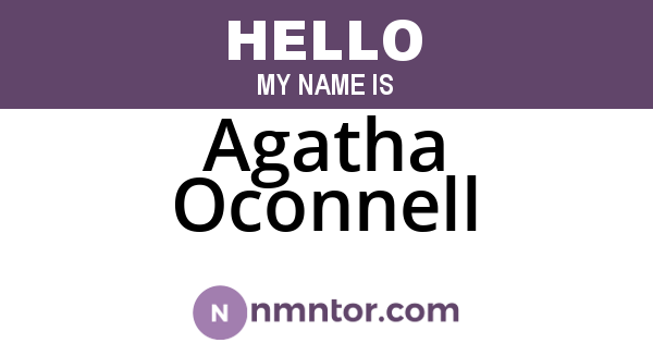 Agatha Oconnell