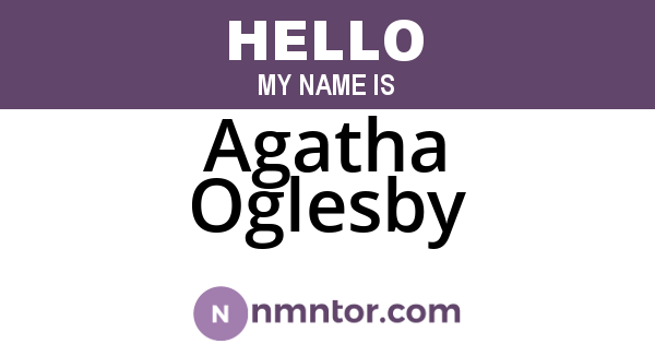 Agatha Oglesby
