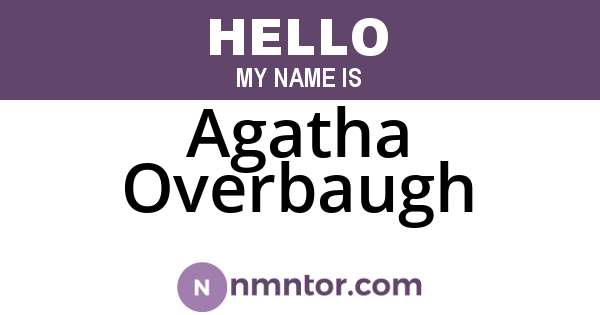 Agatha Overbaugh