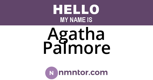 Agatha Palmore
