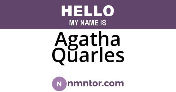 Agatha Quarles