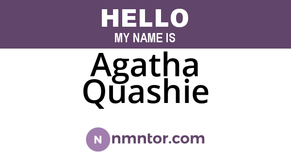 Agatha Quashie