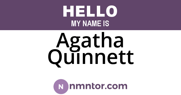 Agatha Quinnett
