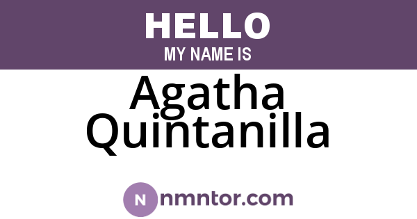 Agatha Quintanilla