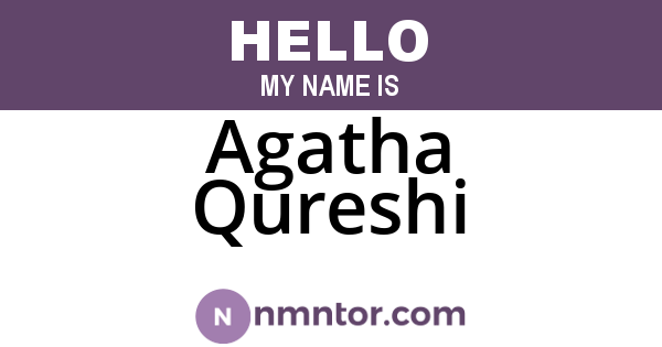 Agatha Qureshi